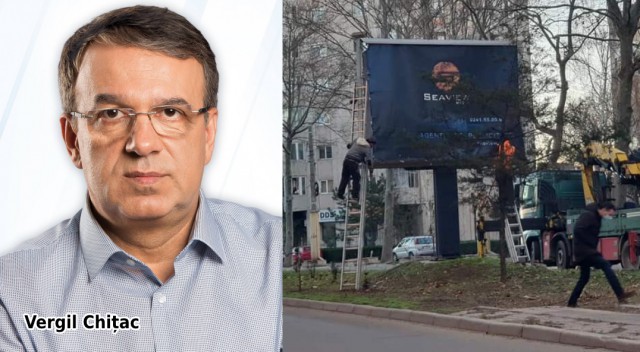 Vergil CHIȚAC: 155 de PANOURI publicitare NU au avut AUTORIZAȚIE și PRIMĂRIA ȘTIA asta