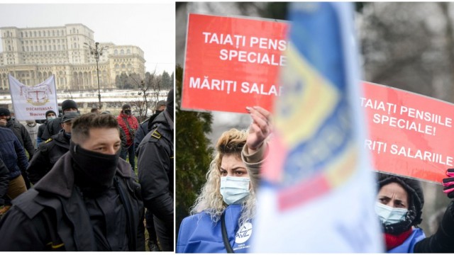 Proteste de amploare în București: Români nemulțumiți de pensii și salarii