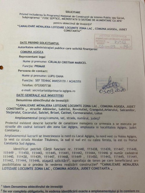 Proiect NOU pentru AGIGEA! Canalizare în zona Lac
