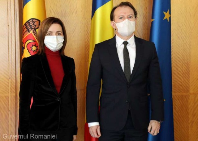 Premierul Cîţu a avut o întâlnire cu preşedintele Republicii Moldova, Maia Sandu