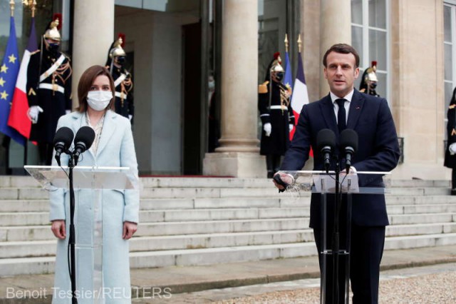 AFP: Macron şi-a exprimat sprijinul pentru Maia Sandu, preşedinta pro-europeană a Republicii Moldova