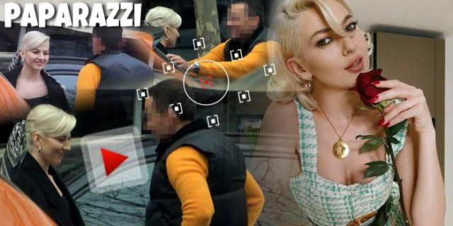 Lidia Buble, priviri ”jucăușe” cu un bărbat misterios pe străzile din Capitală