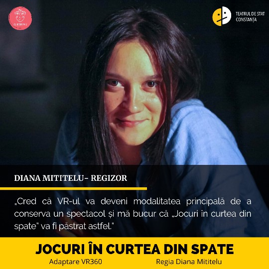 Teatrul de Stat: Spectacolul „Jocuri în curtea din spate” – disponibil în VR 360