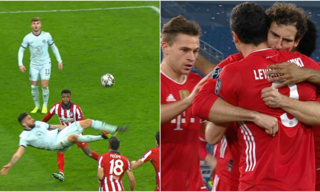Atletico - Chelsea 0-1, pe Arena Națională, după foarfeca lui Giroud şi Lazio - Bayern 1-4. Bavarezii, spectacol total