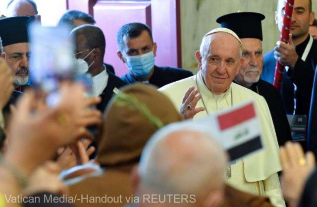 Plecarea creştinilor din Orientul Mijlociu, „o pierdere incalculabilă“, a declarat Papa Francisc la Mosul