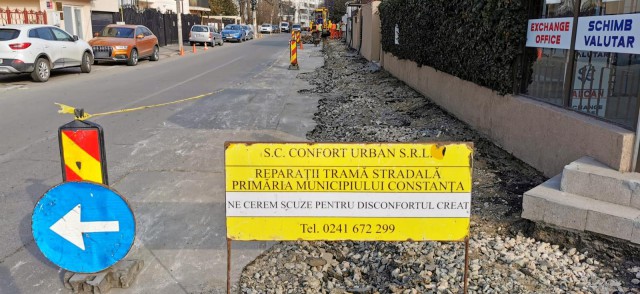 Reabilitare tramei stradale se desfășoară conform planificării, la Constanța