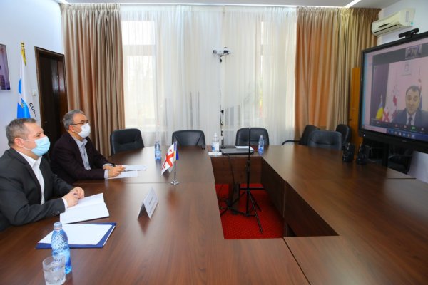 Vergil Chiţac, discuție de lucru online cu Archil Chikovani, primarul interimar al orașului Batumi din Georgia