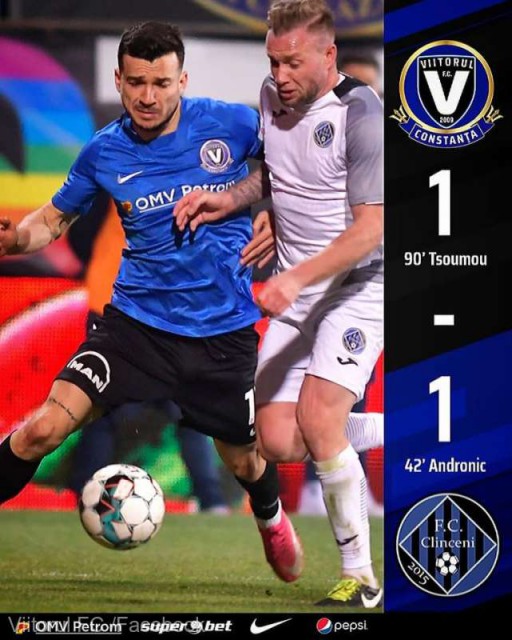 Fotbal - Liga I: FC Viitorul - FC Academica Clinceni 1-1