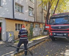 Incendiu într-un apartament din Constanța, proprietarul intoxicat cu fum