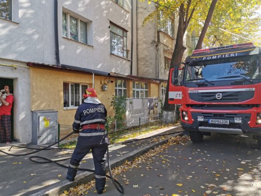 Incendiu într-un apartament din Constanța, proprietarul intoxicat cu fum