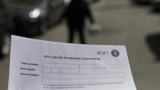 MODEL NOU al declarației pe propria răspundere, valabil pentru ora 22:00. DESCARCĂ de AICI DOCUMENTUL