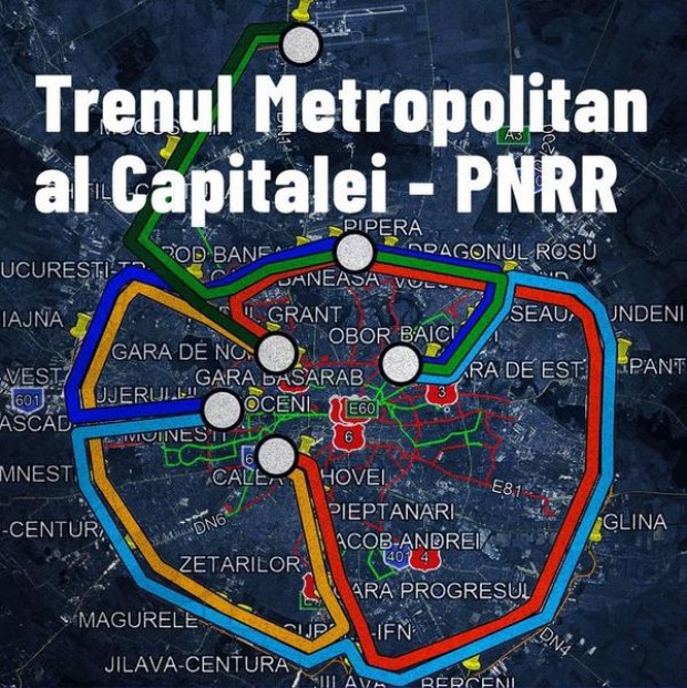 Nicușor Dan anunță un mare proiect: Trenul metropolitan