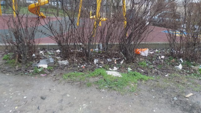 Munți de gunoaie în apropierea unui loc de joacă. Video!