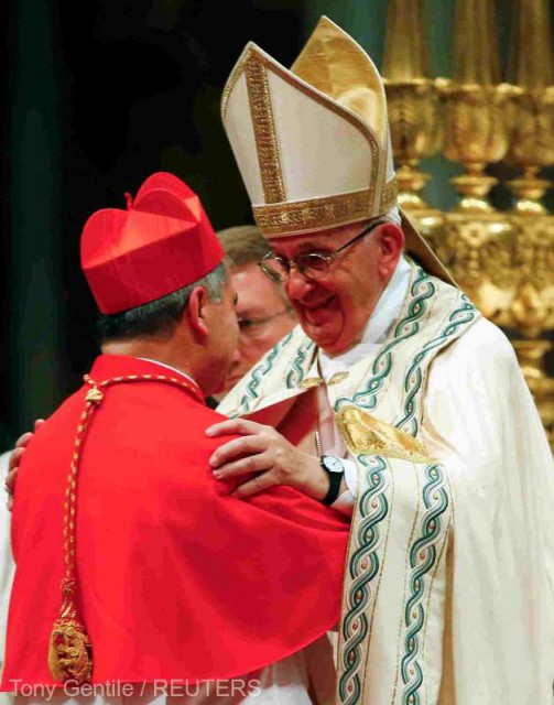 Papa Francisc a oficiat o mesă cu un cardinal căzut în dizgraţie