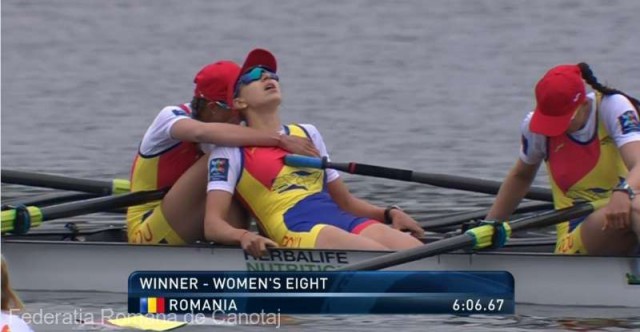 Canotaj: România a cucerit aurul în proba feminină de opt plus unu, la Europenele de la Varese