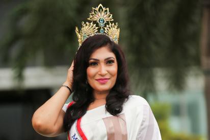 Deţinătoarea titlului „Mrs. World“, eliberată pe cauţiune după incidentul de pe scena concursului „Mrs. Sri Lanka“