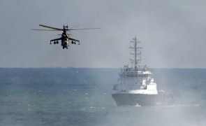 Pregătiri de război în Marea Neagră: Artileriștii au declanșat o ploaie de foc asupra unor ținte navale