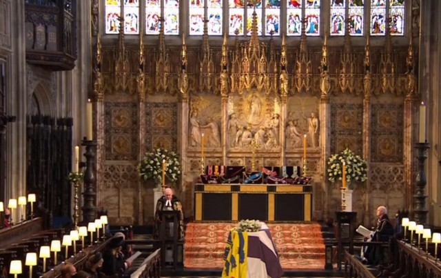 Imagini de la funeraliile Prinţului Philip. VIDEO