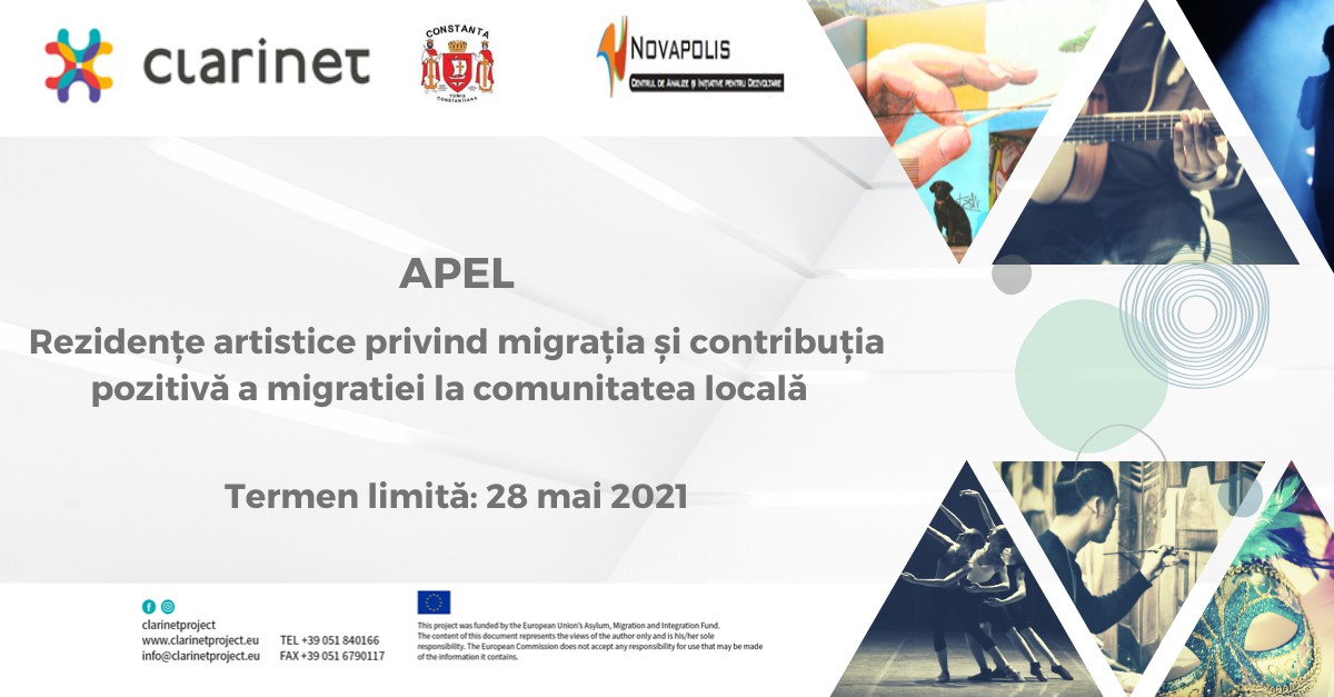 Program de rezidență artistică, organizat de Asociația Novapolis şi Primăria Constanța