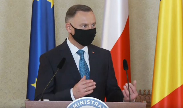 Preşedintele Poloniei, la Bucureşti: Aş dori să se îmbunătăţească colaborarea militară