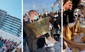Patronul Craiovei a comandat cea mai scumpă șampanie la Mamaia, pe imnul Uefa Champions League! VIDEO