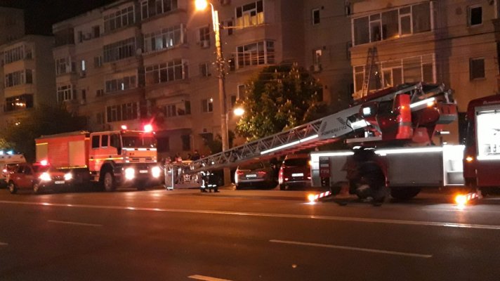 Incendiu într-un apartament de pe I.C. Brătianu. VIDEO