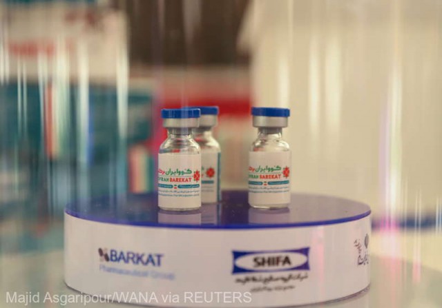 Coronavirus: Iranul a început producţia vaccinului său COV-Iran Barekat