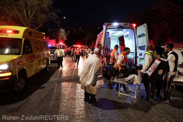 Israel: Doi morţi şi 167 de răniţi după prăbuşirea unor tribune într-o sinagogă din Cisiordania