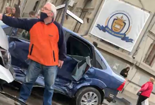 Accident rutier pe strada Mircea cel Bătrân. VIDEO