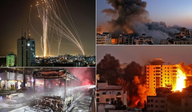 Sute de rachete lansate între Israel şi Fâşia Gaza, cel puţin 35 de morţi: 