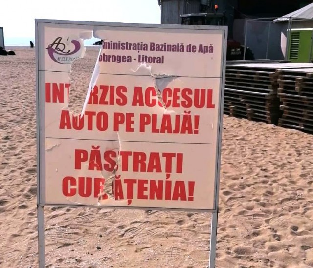 ABADL îi amenință cu SANCȚIUNI pe 'AMATORII' care vor să intre cu MAȘINA pe PLAJĂ