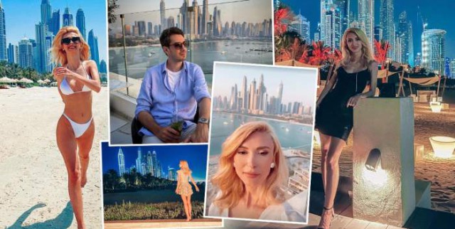 Andreea Bălan și Tiberiu Argint sărbătoresc primul an împreună pe plaja din Dubai!