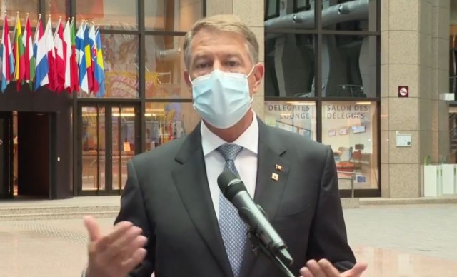 Klaus Iohannis vorbește, la Consiliul European, despre sancțiuni în cazul avionului deturnat din Belarus