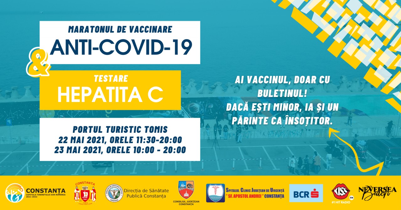 MARATON de VACCINARE în WEEKEND, în PORTUL TOMIS