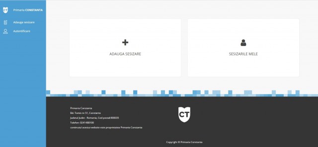 ATENŢIE, constănţeni! Puteţi depune SESIZĂRI ONLINE la Primăria Constanţa
