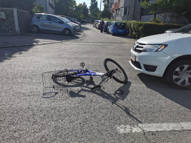 Video! ACCIDENT rutier pe bulevardul 1 Mai: VICTIMA, un BICICLIST