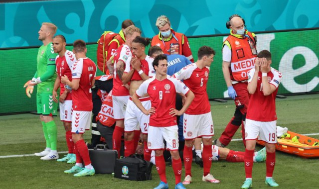 Fotbal: EURO 2020 - Eriksen a suferit un stop cardiac, a cărui cauză nu poate fi stabilită