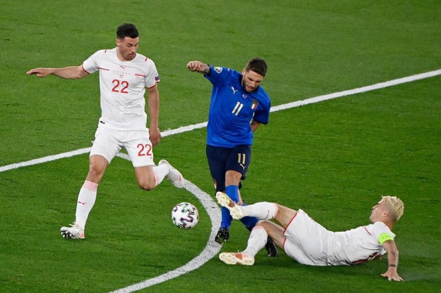 Fotbal - EURO 2020: Italia, prima echipă calificată în optimi, după 3-0 cu Elveţia