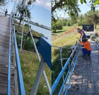 Podul din parcul Tăbăcărie, REABILITAT