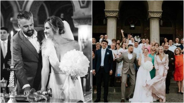 Imagini emoționante de la căsătoria religioasă a Roxanei Ionescu cu Tinu Vidaicu!