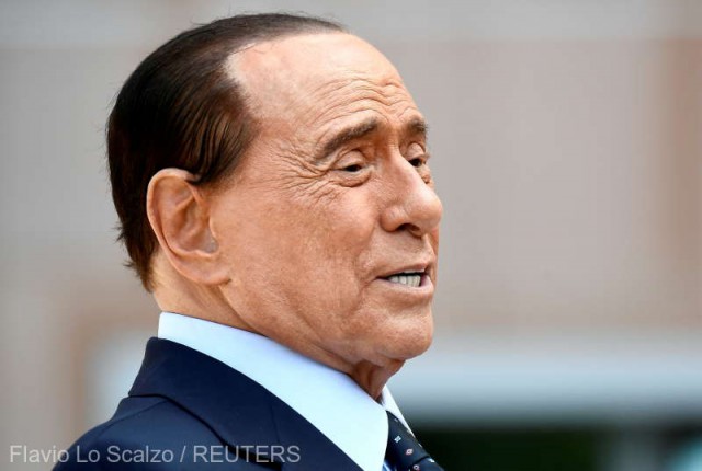 Silvio Berlusconi a ținut un discurs din camera de spital  