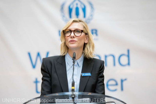 Cate Blanchett: Pandemia reprezintă o ocazie de a reflecta asupra situaţiei dificile a refugiaţilor