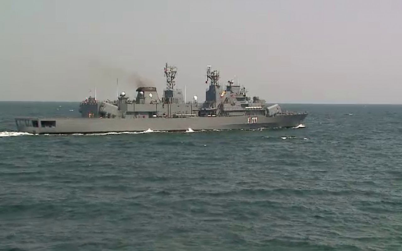 Fregata Mărășești, exercițiu militar de antrenament alături de americani, în Marea Neagră