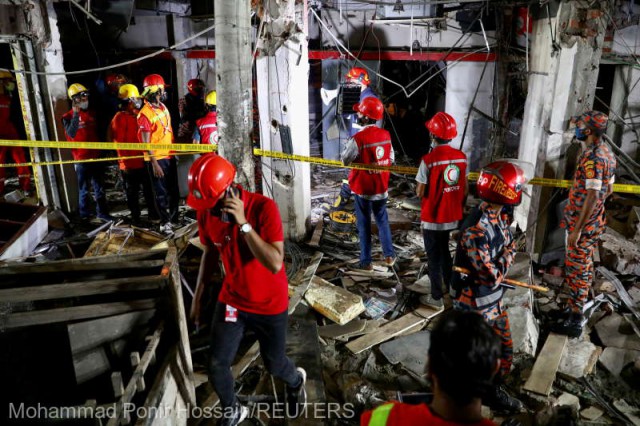 Bangladesh: O explozie cauzată de o acumulare de gaze a distrus o clădire, şapte morţi