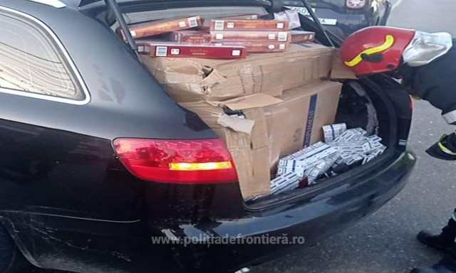 Ţigări în valoare de 67.000 lei confiscate la graniţă