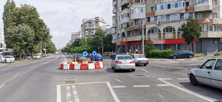 SENSUL giratoriu de la intersecția bulevardului Lăpușneanu cu strada Nicolae Iorga va fi DESFIINȚAT