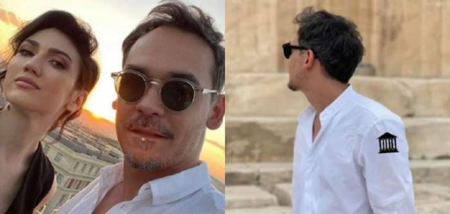 Răzvan Simion și Daliana Răducan, vacanță romantică în Grecia! Ipostaze rare, de cuplu, cu cei doi