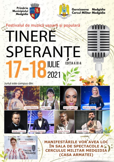 Primăria Medgidia organizează Festivalul 'Tinere Speranţe'