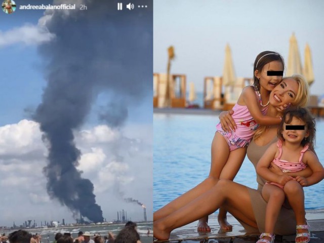 Andreea Bălan și fiicele ei, martore la explozia de la Rafinăria Petromidia! Cum a reacționat artista
