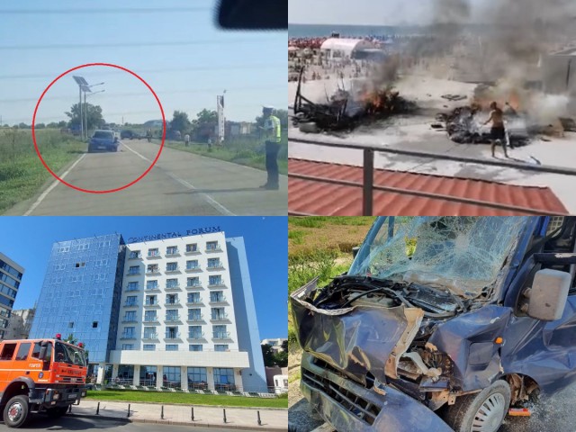 ZI de FOC la Constanţa! ACCIDENTE şi INCENDII pe BANDĂ RULANTĂ. Video